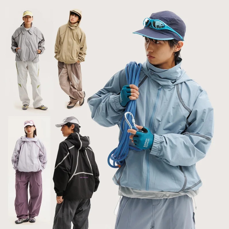Outdoor Sport Waterproof Jacket - Lightweight Jacket Men Women Outdoor Hiking