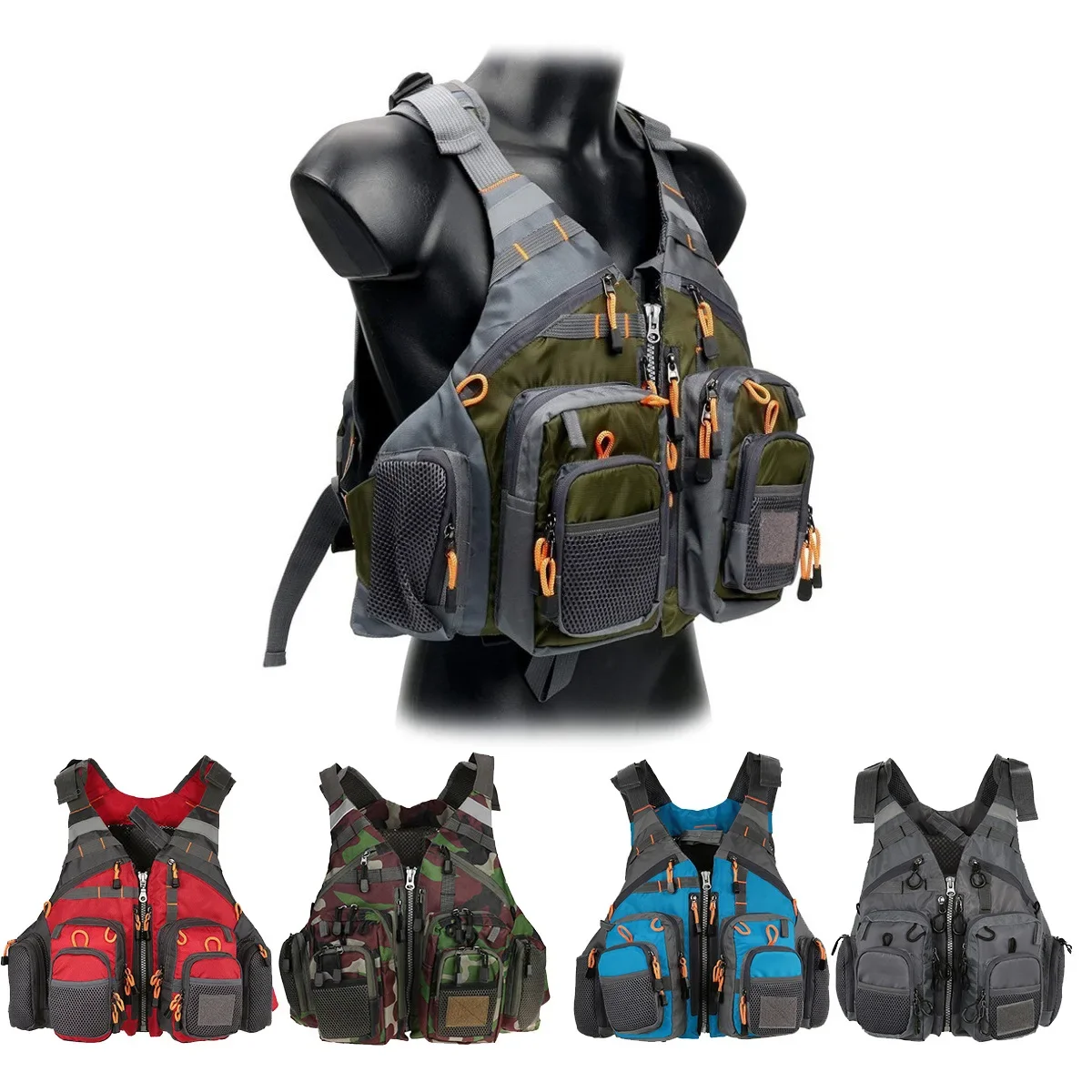 Adjustable Fishing Vest Breath - Outdoor Sport Waterproof Jacket 评论和价格