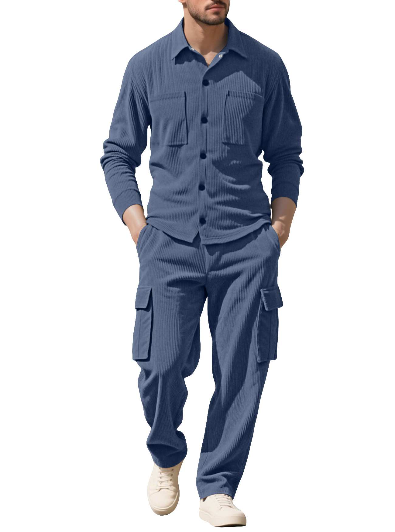 Men's Tracksuit Corduroy Workw - Outdoor Sports Outfit 评论和价格