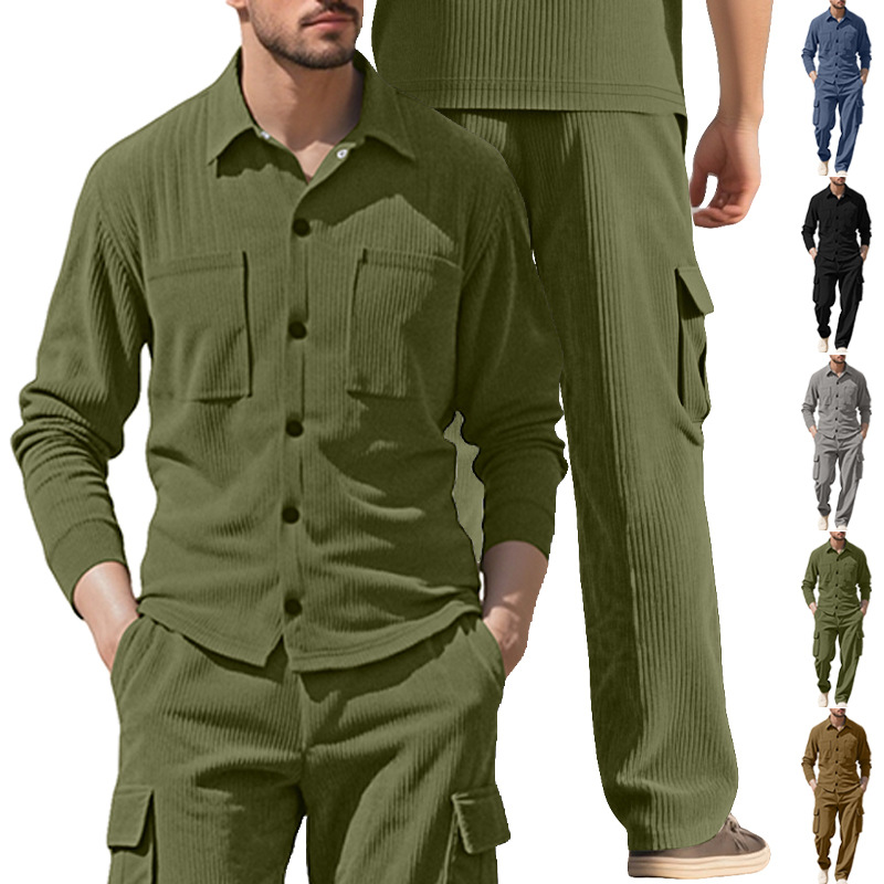 Men's Tracksuit Corduroy Workw - Outdoor Sports Outfit 评论和价格