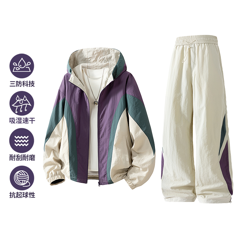New two-piece men's spring-aut - Outdoor Sports Outfit 评论和价格