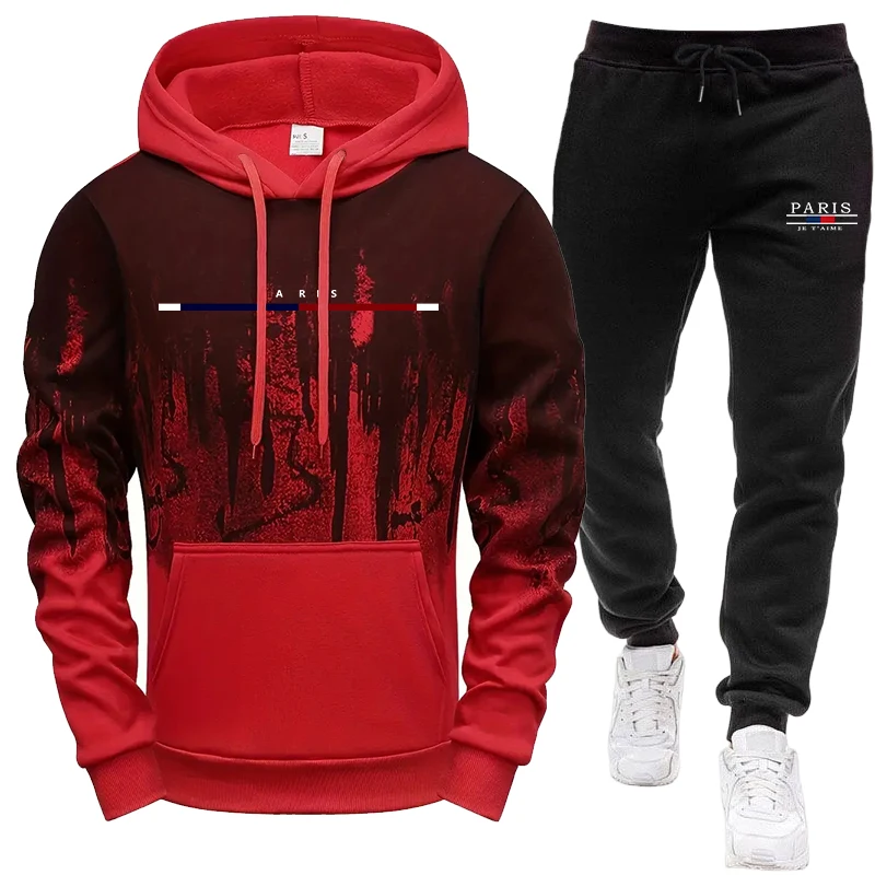 Men's Set/Hoodie/Pants Autumn  - Outdoor Sports Outfit 评论和价格