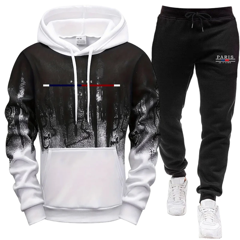Men's Set/Hoodie/Pants Autumn  - Outdoor Sports Outfit 评论和价格