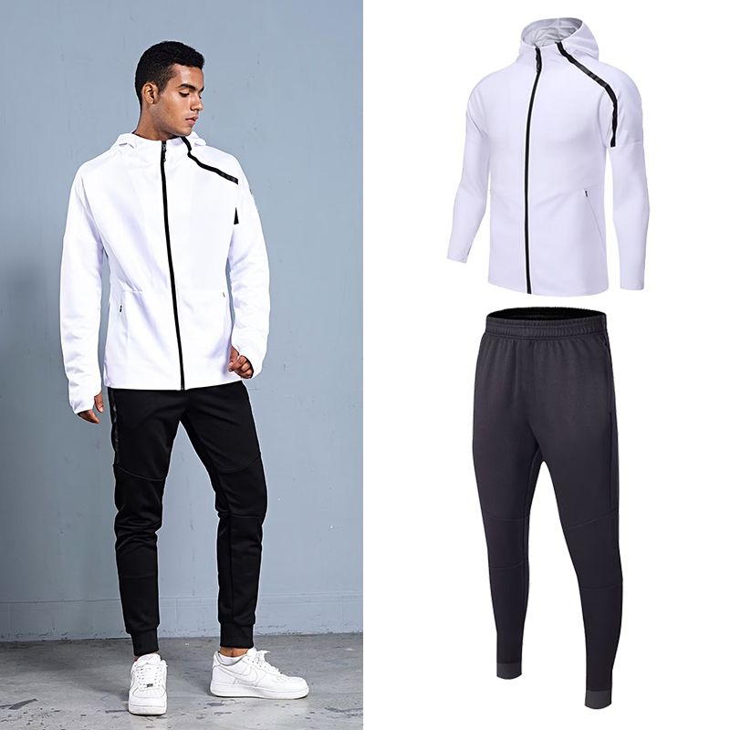 Men Hooded Sports Tracksuit Au - Outdoor Sports Outfit 评论和价格