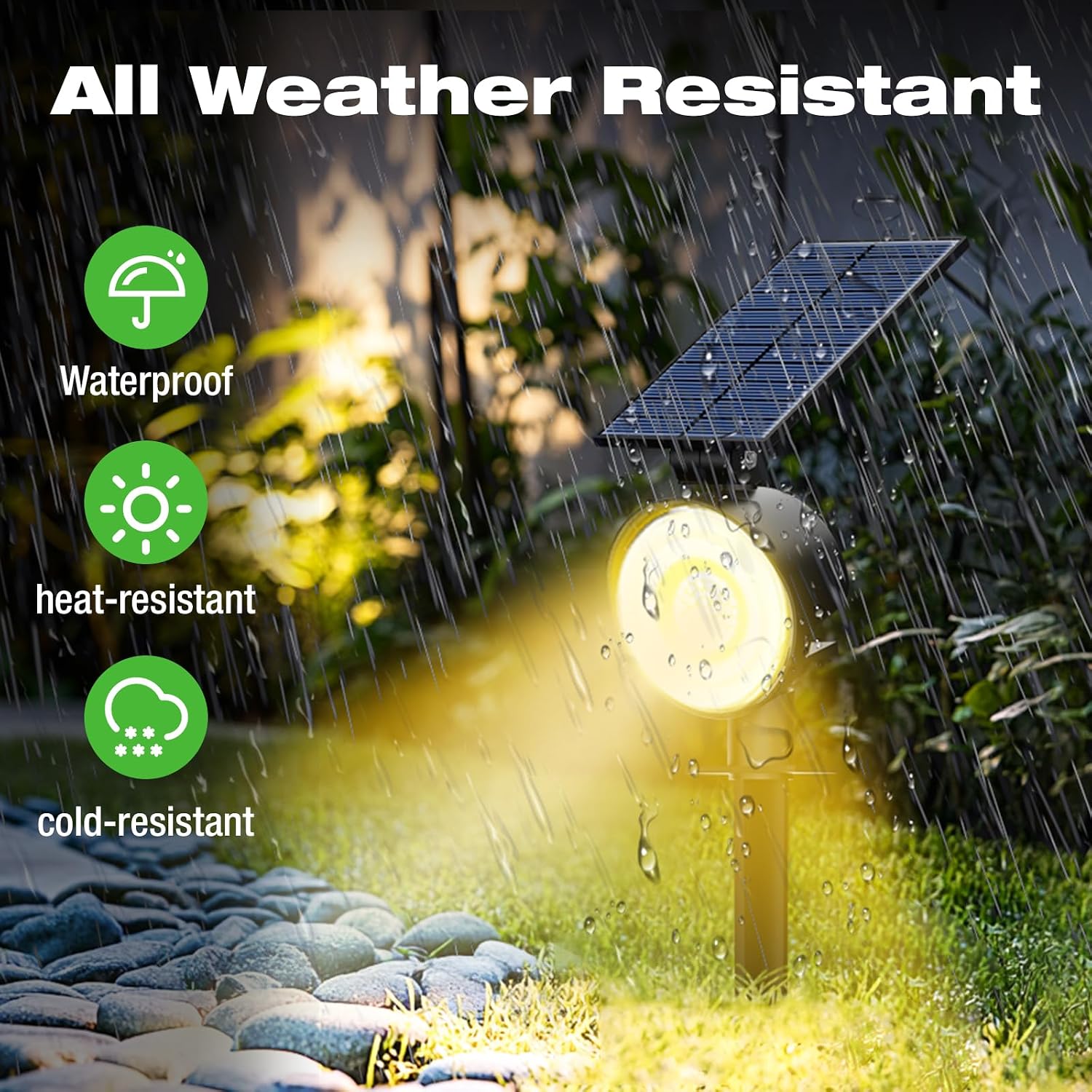 Outdoor Solar Spot Lights Wate - Outdoor Spotlight 评论和价格