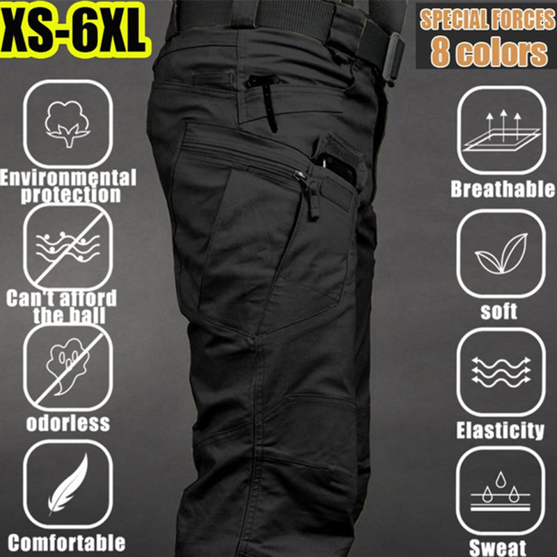 Men's Tactical Cargo Pants 6XL - Outdoor Sport Hiking Pants 评论和价格