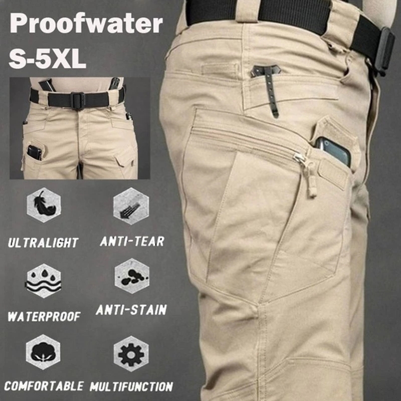 Men's Tactical Cargo Pants 6XL - Outdoor Sport Hiking Pants 评论和价格